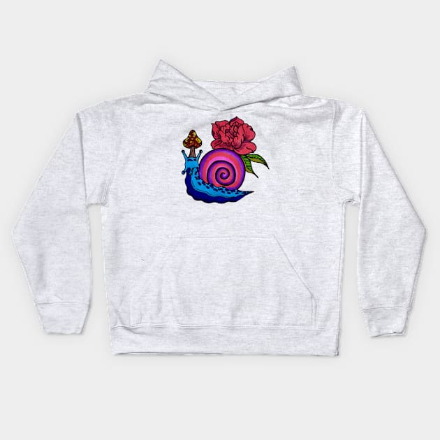 Snail Garden Kids Hoodie by Art by Rory 